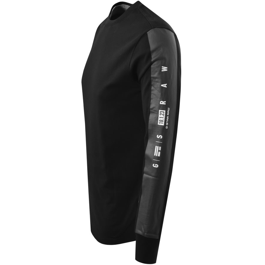 Alternative Image for ProductG Star Raw Taped Long Sleeved T Shirt Black3